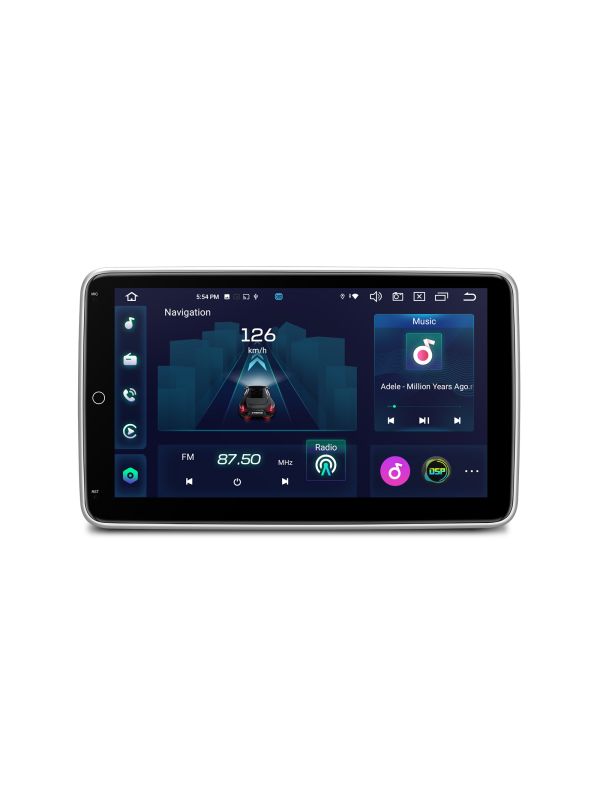 Double DIN | Android 12 | Octa Core | 4GB RAM & 64GB ROM | Rotatable QLED Display | Global 4G LTE Solution | TX120L