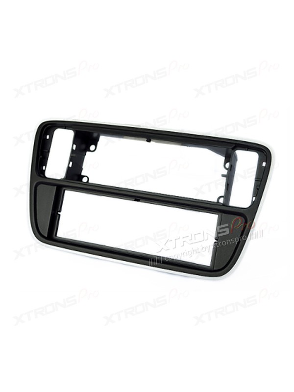 Black Single Din VW, Skoda, Seat Radio Fascia Panel Adaptor for Car Stereo Head Units
