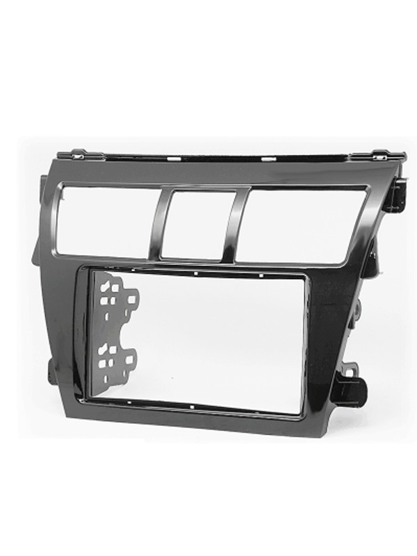 Piano Black Car CD Stereo Fitting Kit Fascia Surround Panel Adapter for TOYOTA Vios Belta Yaris Sedan