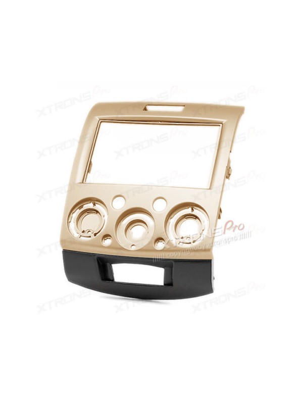 Golden Double Din In-dash Car Audio Installation Kit Fascia Plate for Ford Ranger / Mazda BT-50