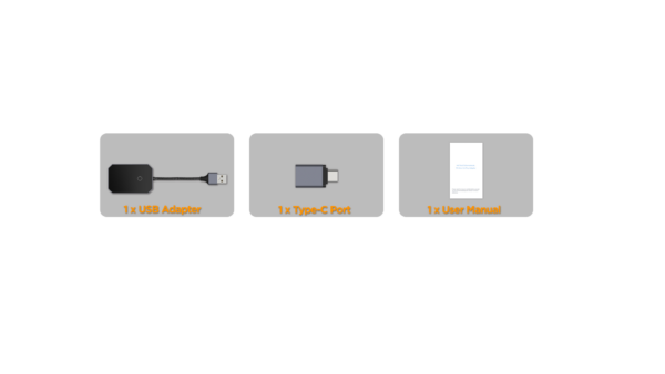 Wireless Adapter with USB Type-C Port for Factory Installed Wired CarPlay | ACCP06