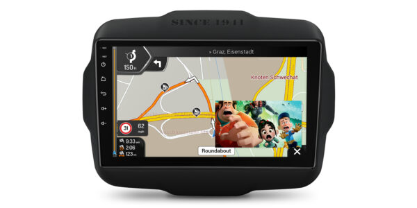 Jeep Renegade| Android / iPhone | Octa Core | 8GB RAM & 128GB ROM | QLED Display | Global 4G LTE Solution | IXP92RGJ