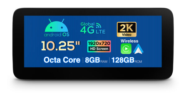 Mercedes-Benz | Android / iPhone | Octa-core | 8GB RAM & 128GB ROM | Integrated 4G LTE | QAM1250