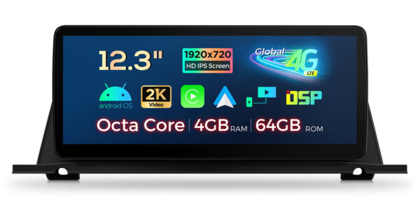 BMW | 5 Series | Android / iPhone | Octa-core | 4GB RAM & 64GB ROM | Global 4G LTE |  QLB22NB12FVGT