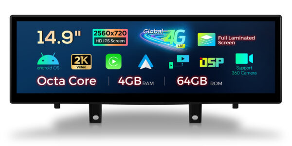 BMW | X5 X6 | Android / iPhone | Octa-core | 4GB RAM & 64GB ROM | Integrated 4G LTE | QLB42X5NB