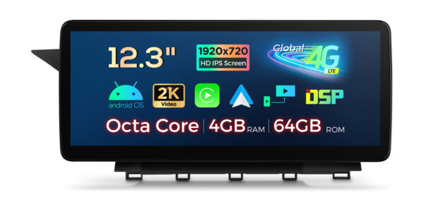 Mercedes GLK-Class | Android / iPhone | Octa-core | 4GB RAM & 64GB ROM | Integrated 4G LTE | QLM2245M12GLK45L