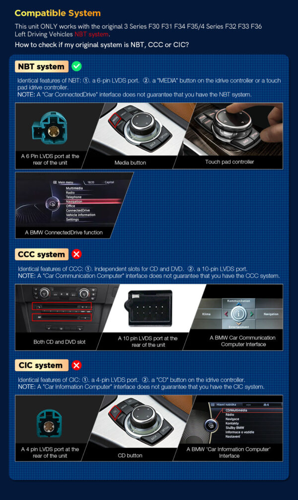 BMW | 3/4 Series | Android / iPhone | Qualcomm 662 | Octa Core | 8GB RAM & 128GB ROM | QXB22NB12THL
