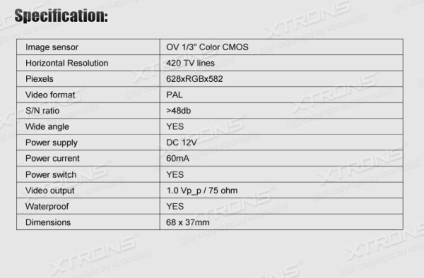 Honda | Various | Reversing Camera | CAMCRV003