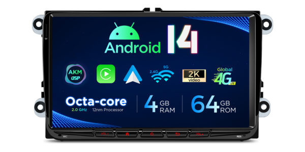 VW/Skoda/Seat | Android 14 | Octa Core | 4GB RAM & 64GB ROM | Global 4G LTE Solution | PX94MTVL