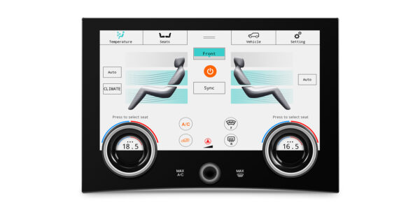 Range Rover | Climate Control Panel | Touchscreen and Rotary Knobs | 10.1-inch Touch IPS Screen | Original Function Retained | AIR405V