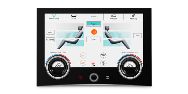 Range Rover | Climate Control Panel | Touchscreen and Rotary Knobs | 10.1-inch Touch IPS Screen | Original Function Retained | AIR405V
