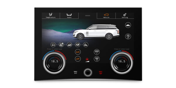 Range Rover | Climate Control Panel | Touchscreen and Rotary Knobs | 10.1-inch Touch IPS Screen | Original Function Retained | AIR405V