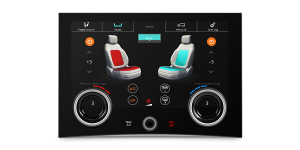 Range Rover | Climate Control Panel | Touchscreen and Rotary Knobs | 10.1-inch Touch IPS Screen | Original Function Retained | AIR405V