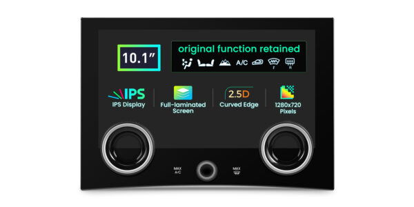 Range Rover | Climate Control Panel | Touchscreen and Rotary Knobs | 10.1-inch Touch IPS Screen | Original Function Retained | AIR405V