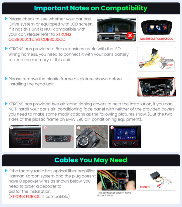 BMW | Various | Android OS | Octa Core | 4GB RAM & 64GB ROM | IPS Screen | IDP9090B