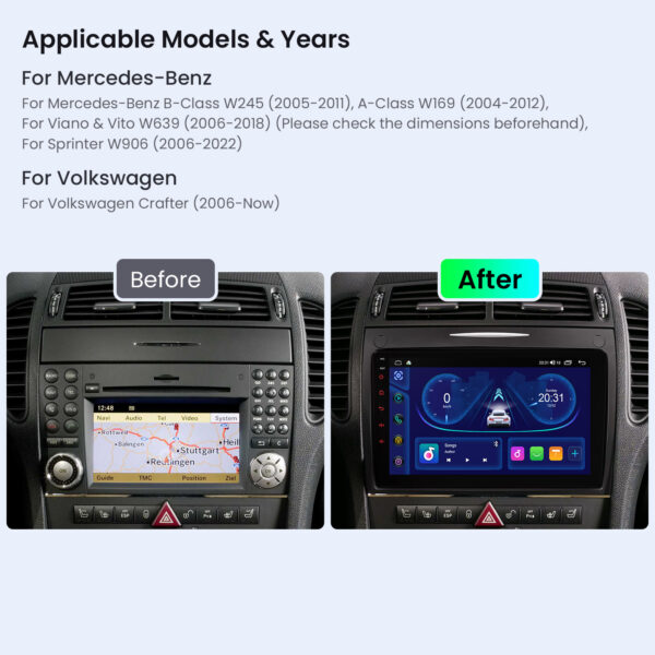 Mercedes-Benz / Volkswagen | Android OS | Octa Core | 4GB RAM & 64GB ROM | IPS Screen | IDP90M245