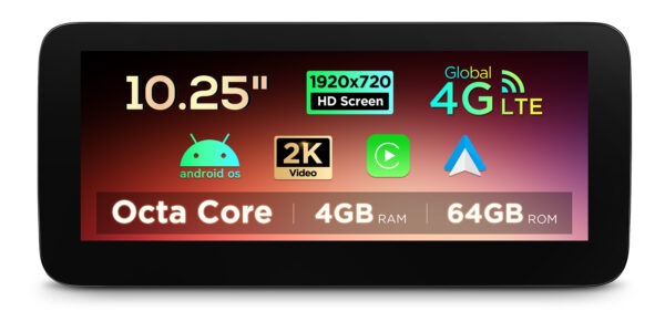 Mercedes-Benz | Android OS & OEM system | Octa-core | 4GB RAM & 64GB ROM | Integrated 4G LTE | QAMS1445