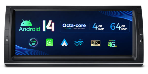 BMW |  X5 E53 | Android 14 | Octa Core | 4GB RAM & 64GB ROM | Global 4G LTE solution | PX1453BLHGS