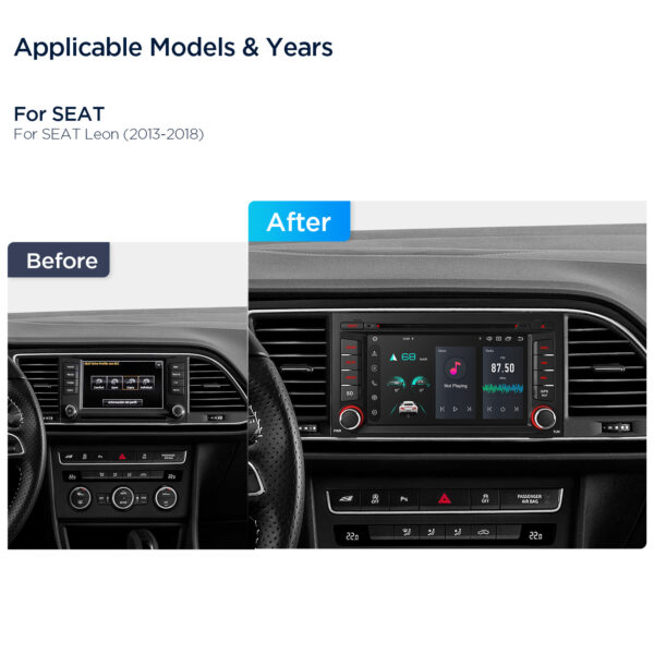 Seat Leon | Android 14 | Octa Core | 4GB RAM & 64GB ROM | Global 4G LTE Solution | PX74LESGS
