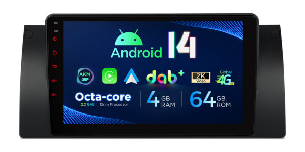 BMW X5 E53  | Android 14 | Octa Core | 4GB RAM & 64GB ROM | Global 4G LTE Solution | PXP9453BGDAB