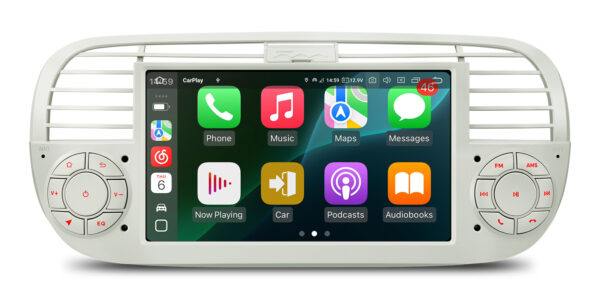 Fiat 500 | Qualcomm 665| Android 14 | Octa Core | 8GB RAM &256GB ROM | HDMI Output | IQ7450FLCP
