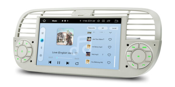 Fiat 500 | Qualcomm 665| Android 14 | Octa Core | 8GB RAM &256GB ROM | HDMI Output | IQ7450FLCP