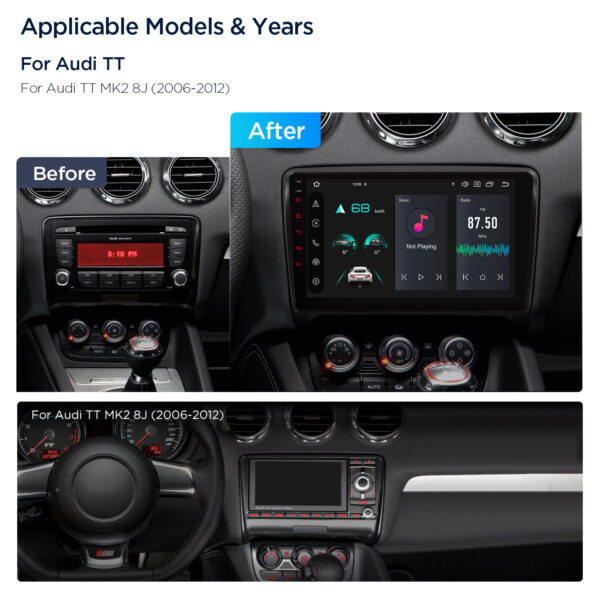Audi TT | Android 14 | Octa Core | 4GB RAM & 64GB ROM | Global 4G LTE Solution | PXP94TTAGDAB