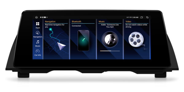 BMW | 5 Series | Android OS & OEM System | Octa Core | 64GB ROM | Full-laminated Screen | QTB10FVCI